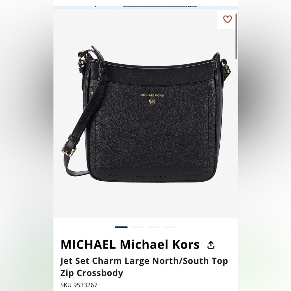 Michael kors black crossbody bag